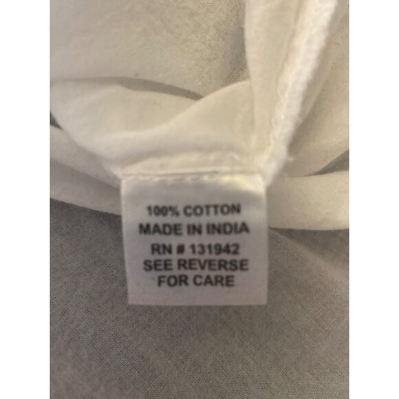 Chic Connection 2X White Embroidered Cotton Top - Picture 4 of 8